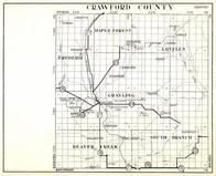 Crawford County, Maple Forest, Frederic, Lovells, Grayling, Beaver Creek, South Branch, Michigan State Atlas 1930c